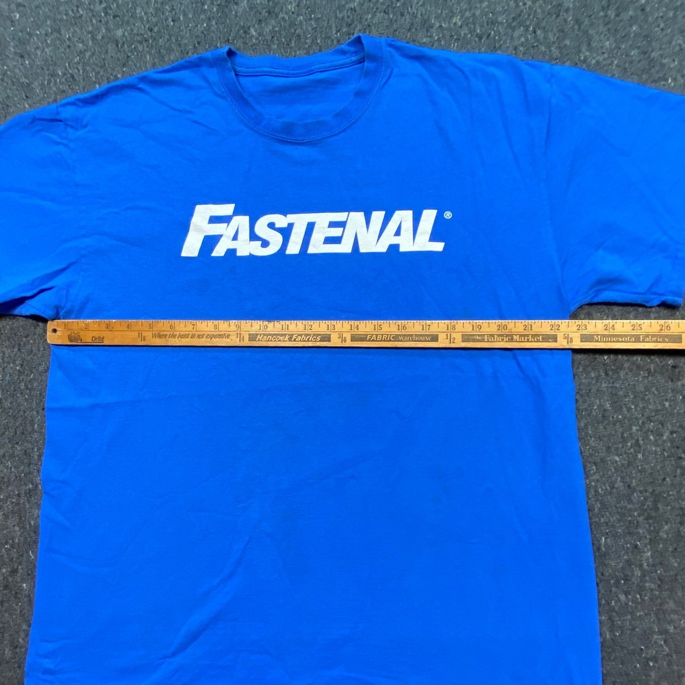 Fastenal Logo TShirt Sz XL Mens Blue Workwear Skater Streetwear Graphic Tee - Picture 6 of 7